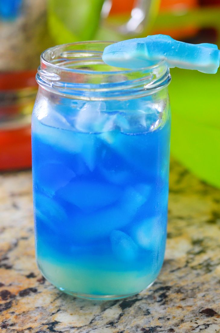 Blue Curacao Shark Drink - This Ole Mom