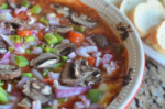 Supreme Pizza Dip #simmeredintradition #ad