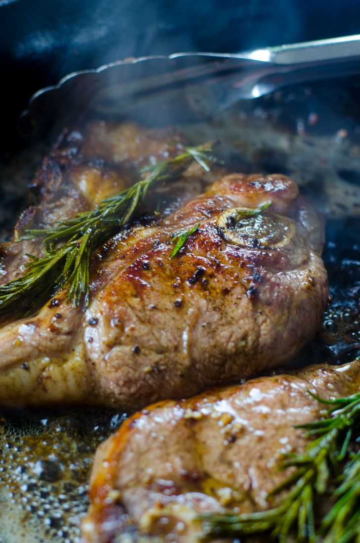 Garlic Rosemary Lamb Steaks