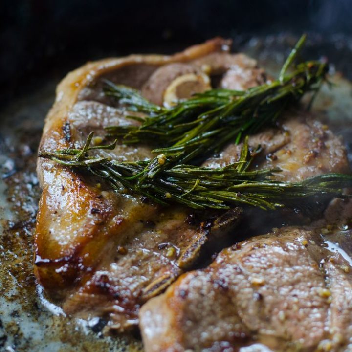 Garlic Rosemary Lamb Steaks