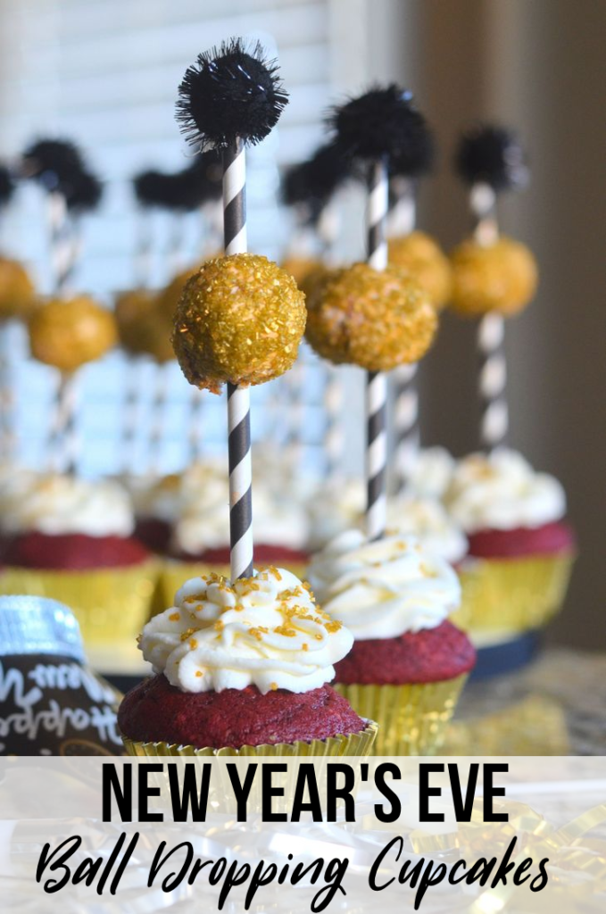 New Year's Eve Ball Dropping Cupcakes