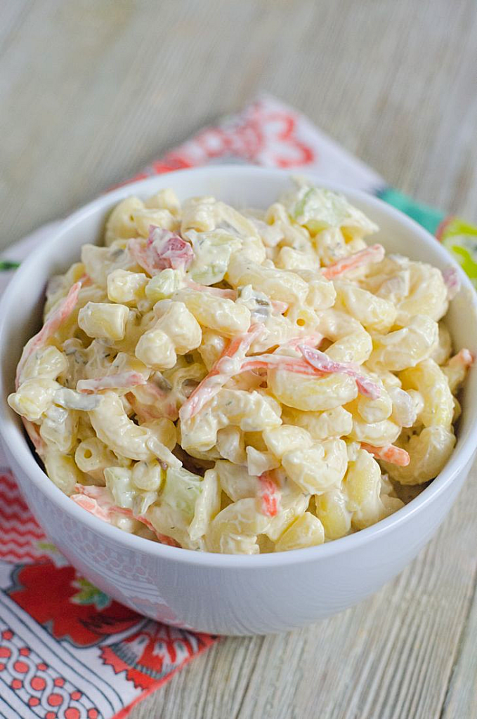 Creamy Macaroni Salad - Mooshu Jenne