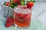 Strawberry Rhubarb Rum Cocktail