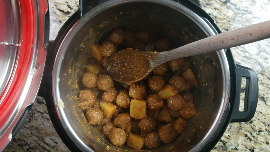 Instant Pot Pineapple Teriyaki Meatballs