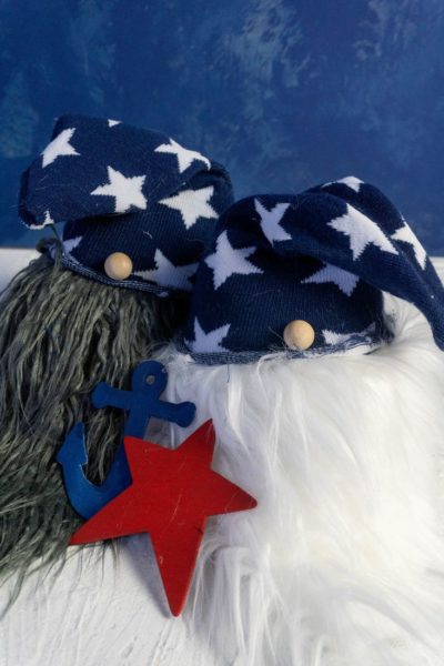 July 4th Gnomes with starred hats
