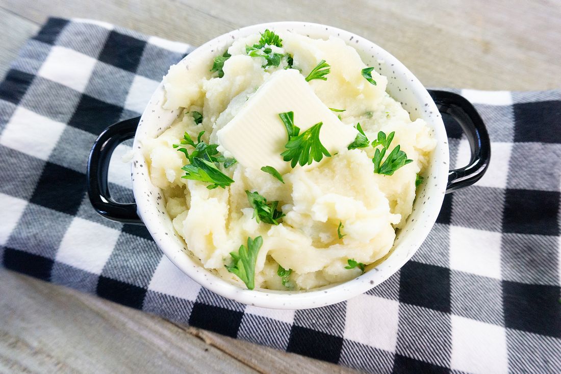 instant pot garlic red skin mashed potatoes